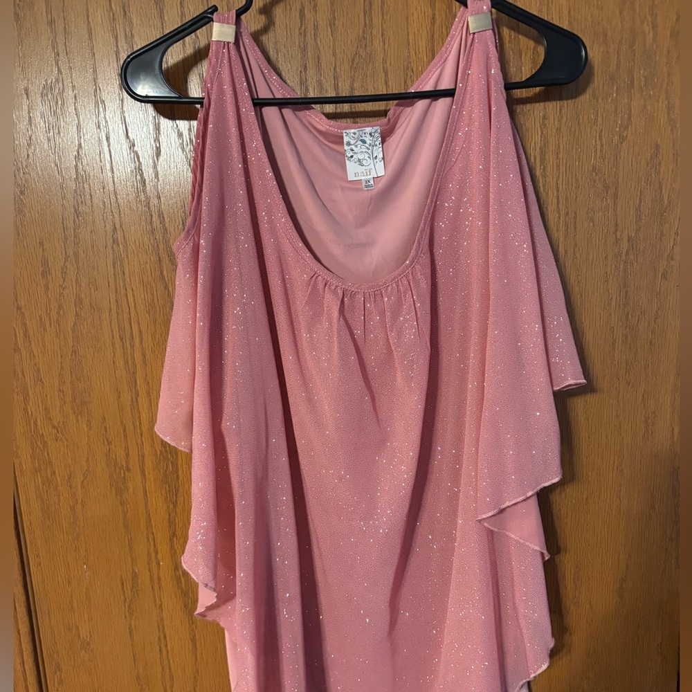 Pink Glittery Women's Blouse